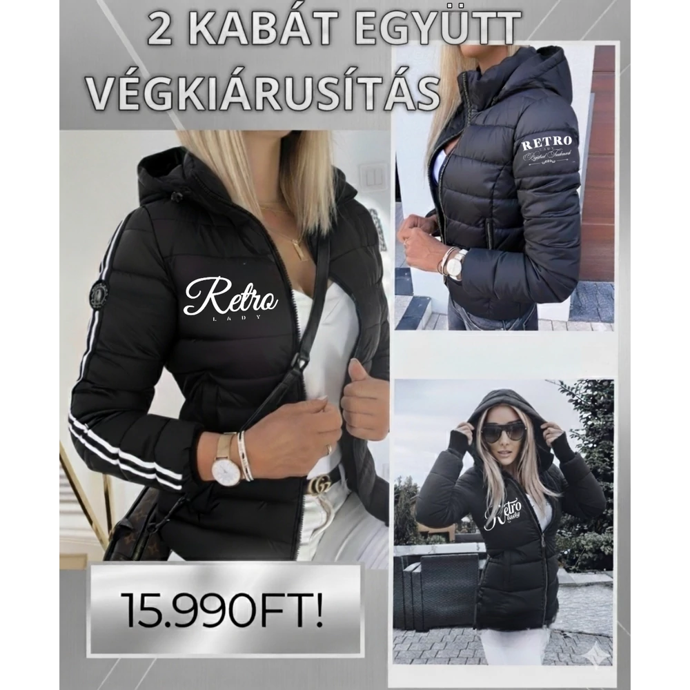  RETROLADY HÍMZETT LUXUSDZSEKI +1 AJÁNDÉK DZSEKI