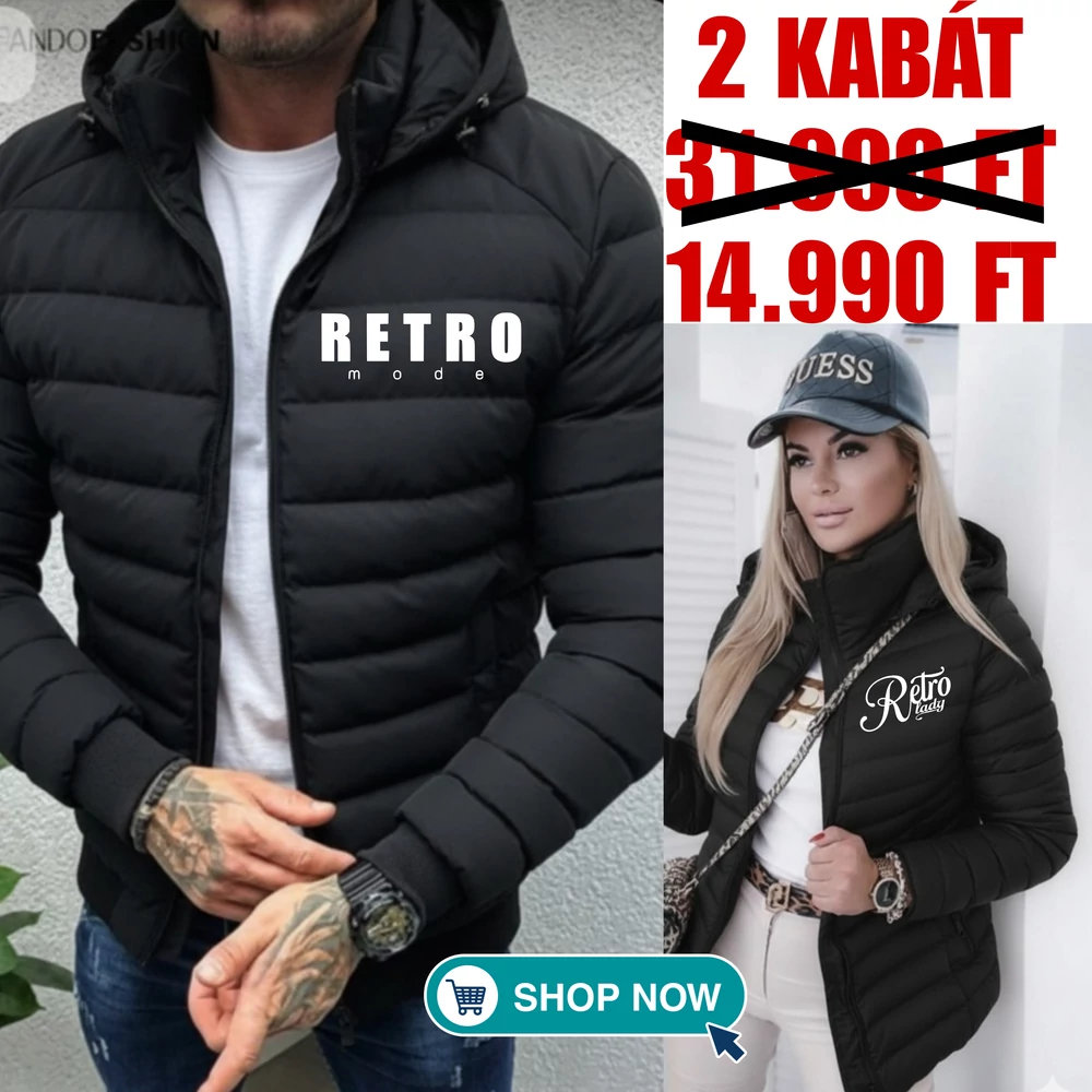 NŐI HÍMZETT LUXUSDZSEKI +1 AJÁNDÉK FÉRFI DZSEKI