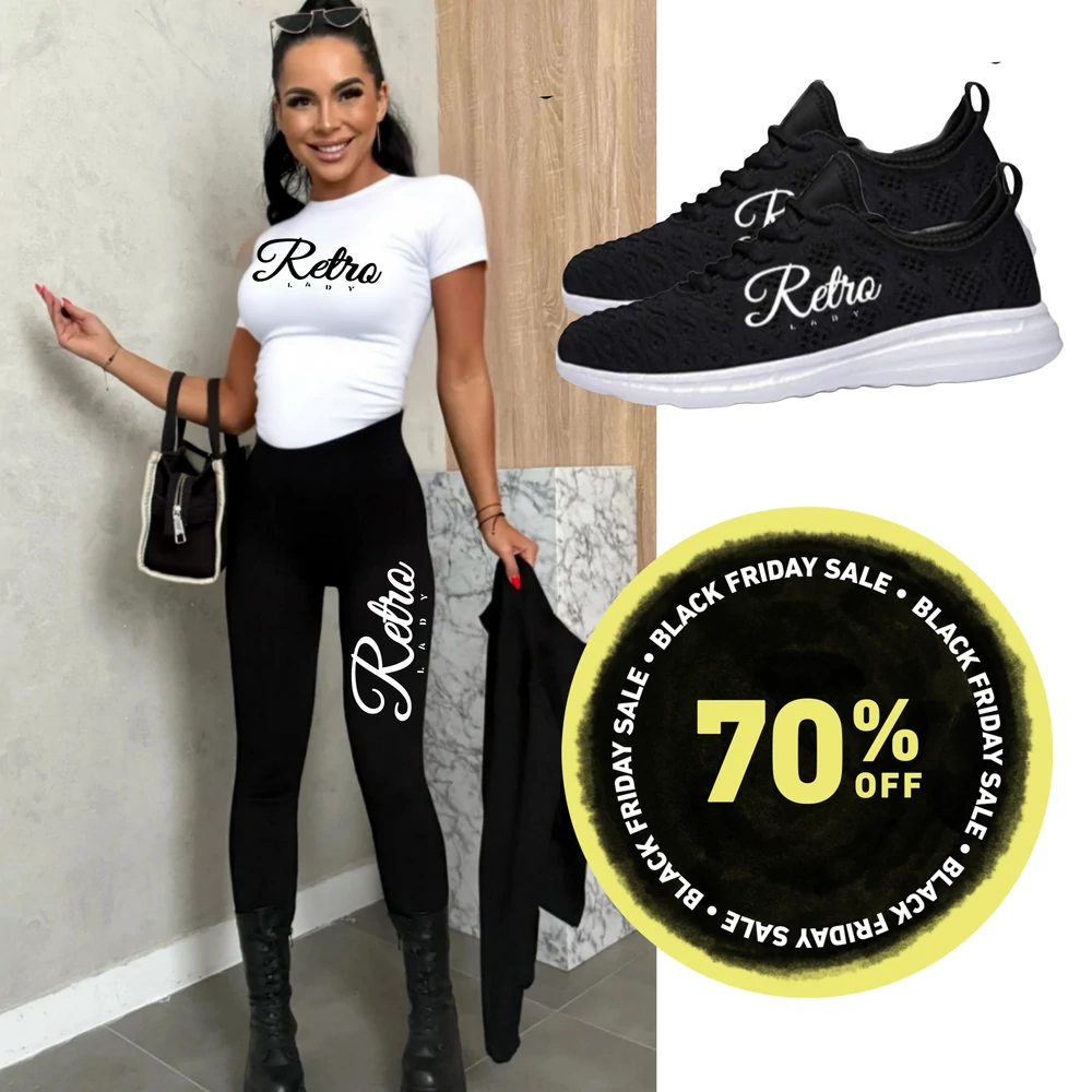 RETROLADY leggings póló plusz cipő CSOMAG