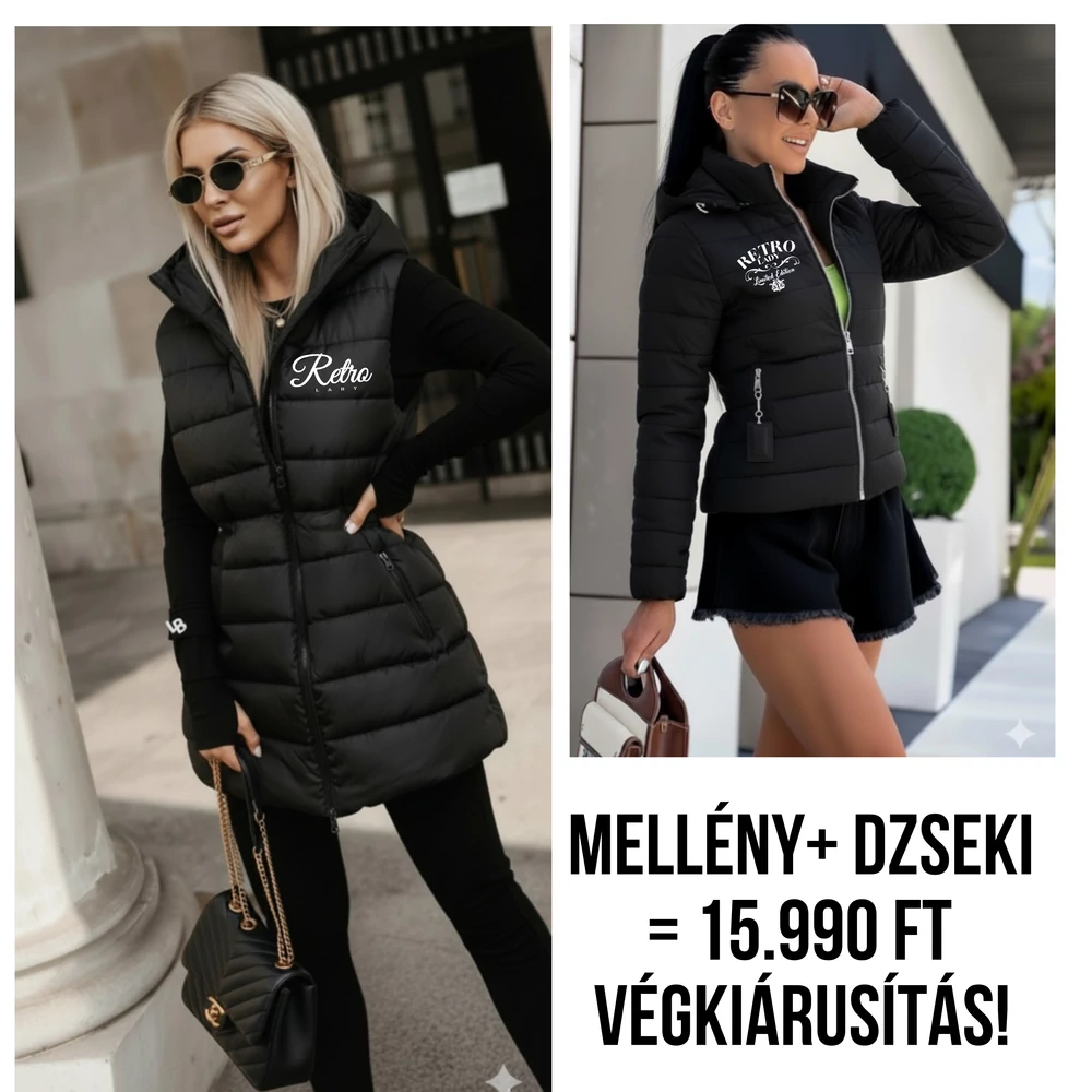  RETRO LADY MELLÉNY PLUSZ KABÁT