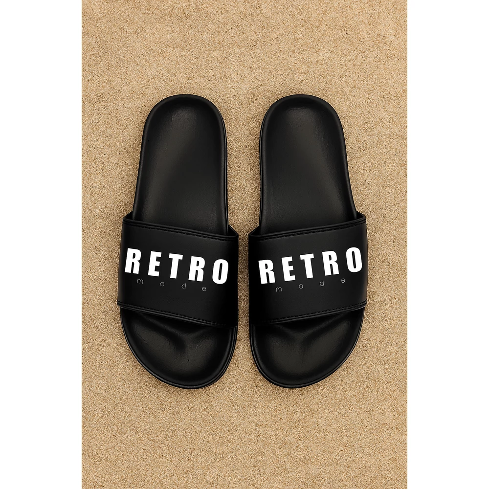 Retro Mode fekete papucs